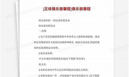 足球联盟章程_足球职业联盟是什么意思